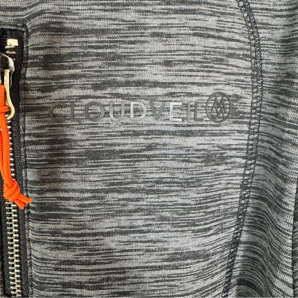 Cloudveil Men’s Fleece Lined Quarter Zip Pullover Gray Black Heather Size M - Picture 8 of 11